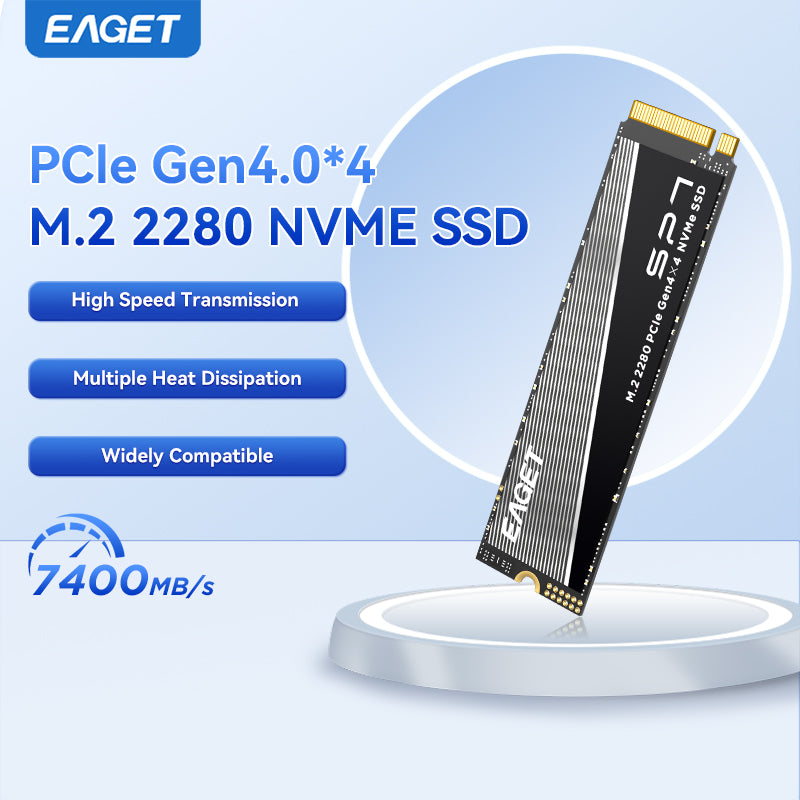 EAGET SSD M2 2280 NVME 1TB/2TB/4TB M.2 PCIe4.0x4 Internal Solid State Drives Hard Disk for Laptop Desktop
