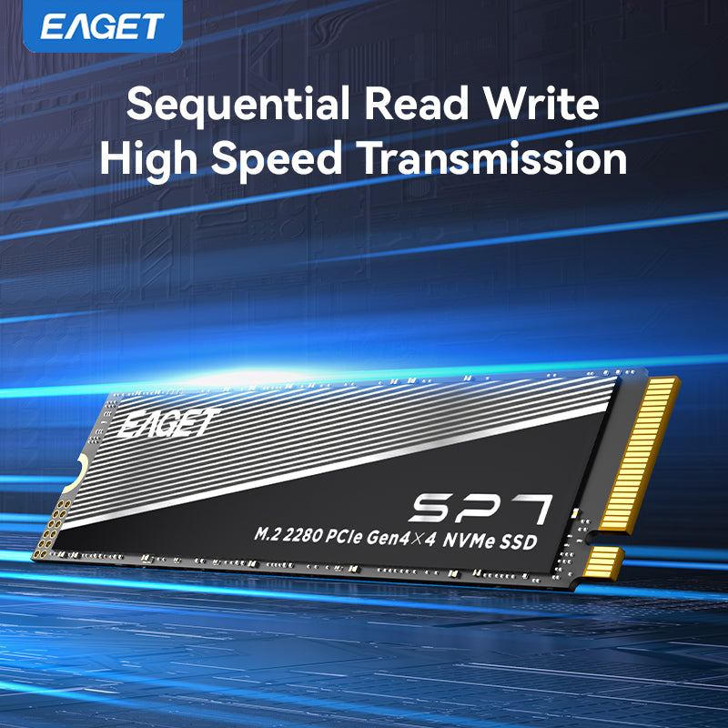EAGET SSD M2 2280 NVME 1TB/2TB/4TB M.2 PCIe4.0x4 Internal Solid State Drives Hard Disk for Laptop Desktop