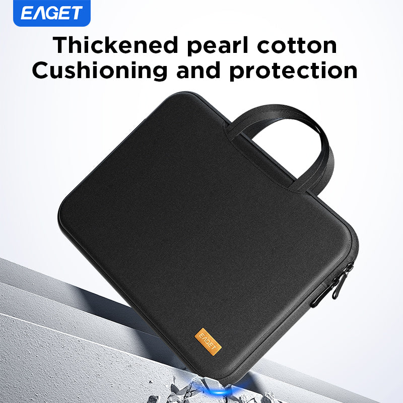 EAGET Black Laptop Bag - Large Capacity, Encrypted Oxford Cloth, double handle design, Travel Laptop Bag | Stylish Laptop Bag