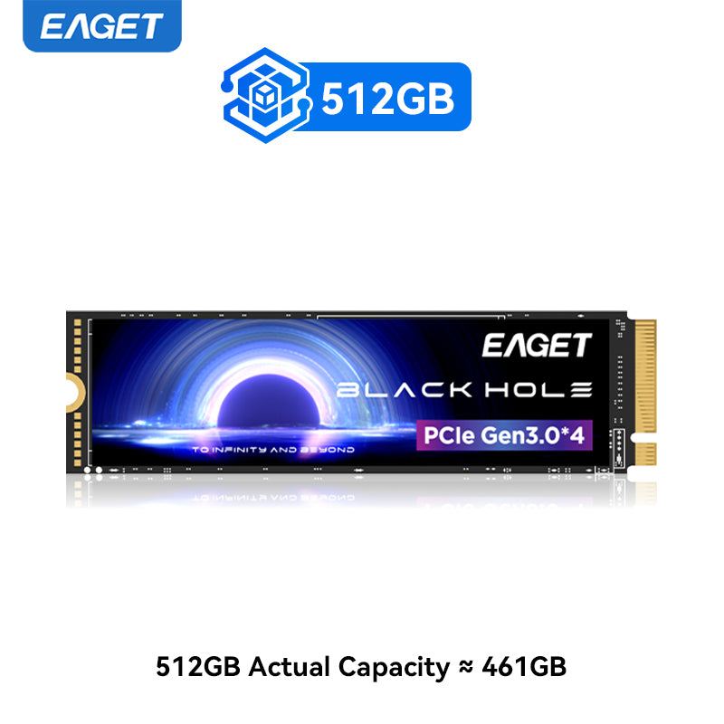 EAGET M.2 NVME SSD, 1TB/512GB/256GB M.2 2280 PCIE 3.0x4 Solid State Drive, Reading Speed up to 3500MB/s, internal Hard Disk For Desktops, Gaming Laptops, And Ultrabooks