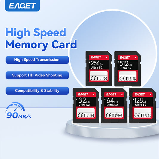 Extreme SD UHS-I Memory Card - C10, U3, SD Card, 32GB/64GB/128GB/256GB/512GB, 4K HD Ready, Dslr Accessories High-Speed Data Storage for Photography & Video