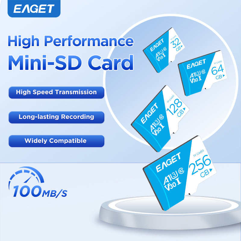 5PCS/3PCS/1PC Mini SD/TF Card High-Speed Memory, 512GB256GB/128GB/64GB/32GB/16GB Capacity Flash Memory Card, C10, V30, A1