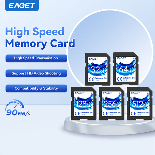 Extreme SD UHS-I Memory Card, 512GB/256GB/128GB/64GB/32GB, 4K HD Ready, Compatible With Camera, Laptops, High-Speed Data Storage for Photography & Video, Dslr Accessories, Content Creators