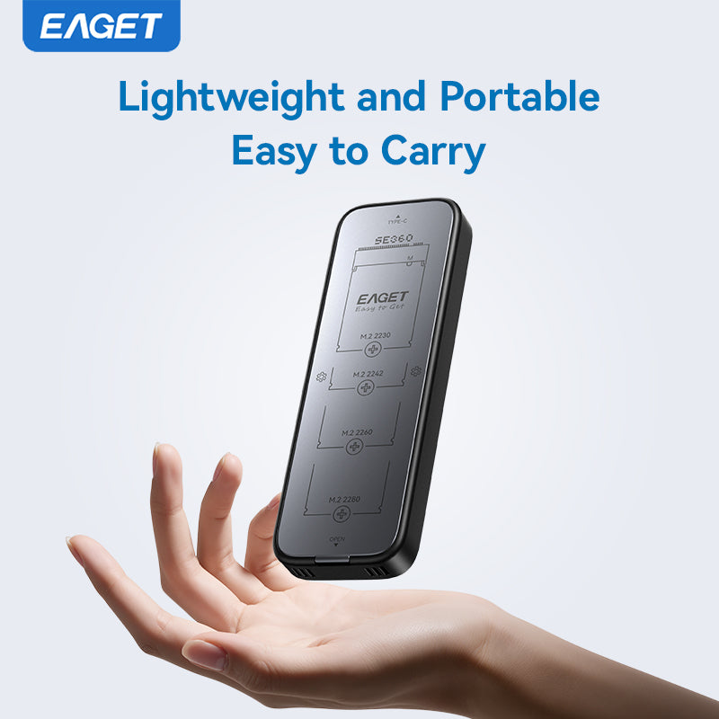 NVME & SATA M.2 SSD Enclosure Adapter, USB 3.2 Gen 2 (10 Gbps) to NVME PCIe SATA M-Key/(B+M) Key SSD External Enclosure Aluminum, Compatible with SSD 2230/2242/2260/2280