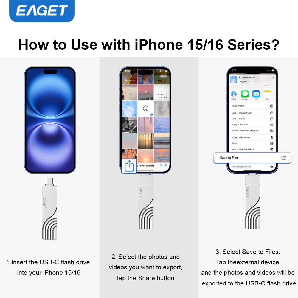 2-in-1 USB-A to Typc-C USB3.2 Flash Drive OTG Metal U Disk, 360° rotates USB Memory Stick, 32GB/64GB128GB/256GB/512GB/1TB High Speed Memory Stick Pen Drive