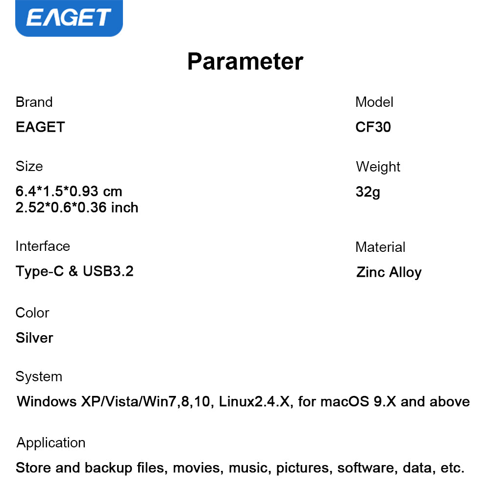2-in-1 USB-A to Typc-C USB3.2 Flash Drive OTG Metal U Disk, 360° rotates USB Memory Stick, 32GB/64GB128GB/256GB/512GB/1TB High Speed Memory Stick Pen Drive
