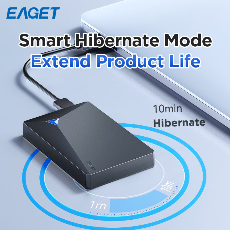 1TB External Hard Disk Drive, Dual Disk Design, 2.5inh Mechanical Hard Drive