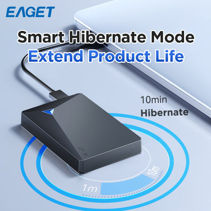 1TB External Hard Disk Drive, Dual Disk Design, 2.5inh Mechanical Hard Drive