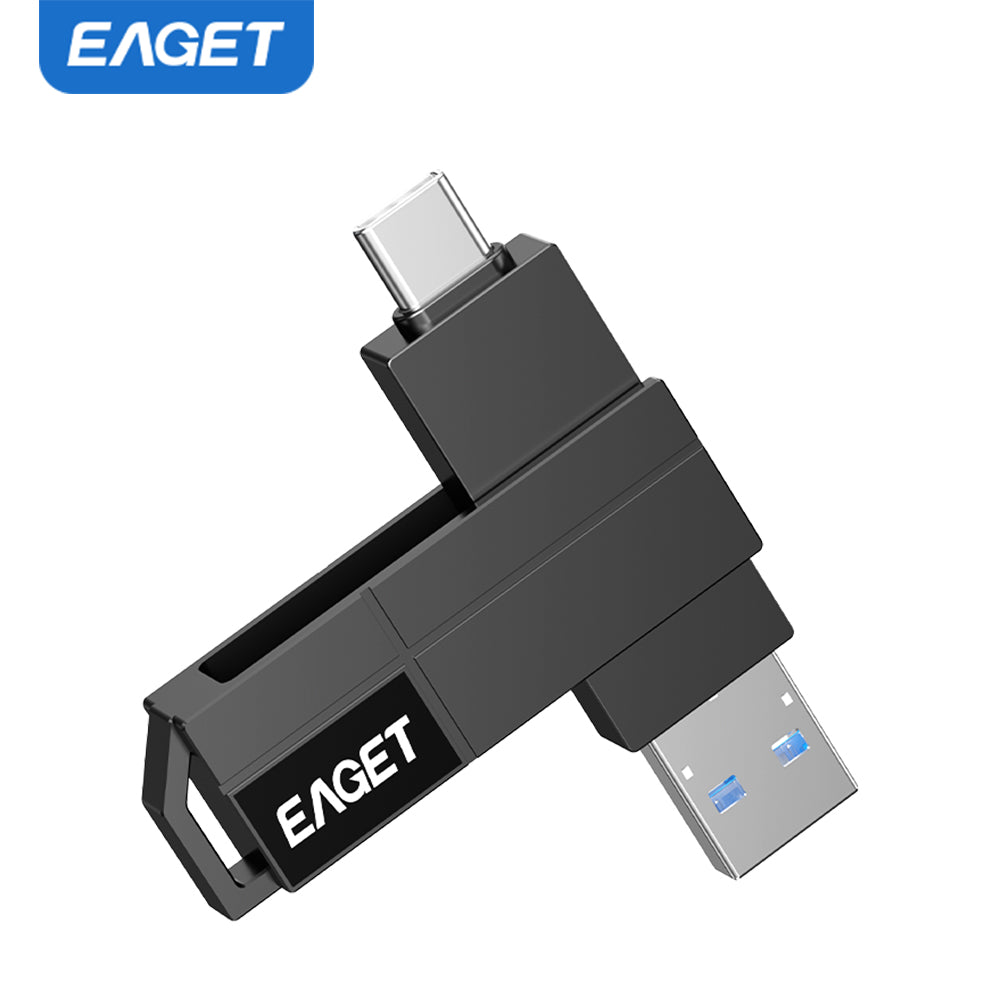 2-in-1 360° rotates USB3.2 Memory Stick, USB-A to Typc-C Flash Drive OTG Metal U Disk, High Speed Memory Stick Pen Drive 32GB/64GB128GB/256GB/512GB/1TB