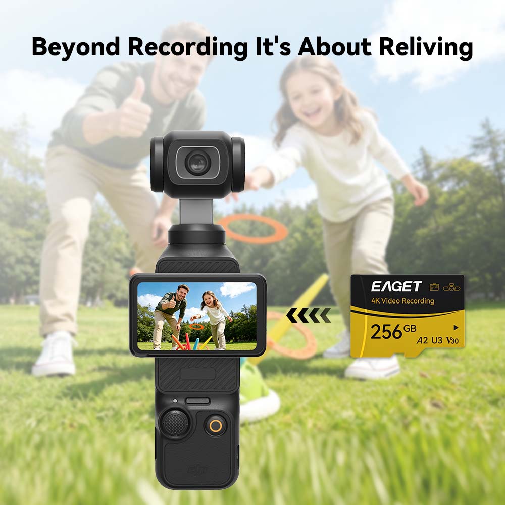 Micro SD Memory Card, A2 U3 V30, 512GB/256GB/128GB, 4K UHD, UHS-I, Up to 160/100MB/s Read/Write