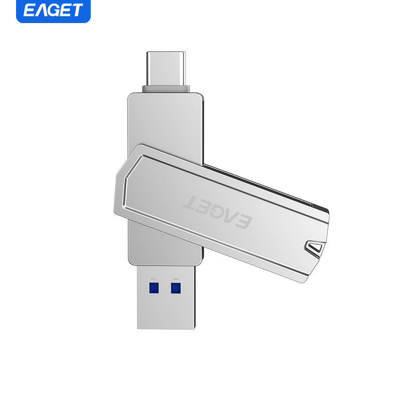 2-in-1 USB3.2 Flash Drive OTG Metal U Disk, 360° rotates USB Memory Stick, 32GB/64GB128GB/256GB/512GB/1TB High Speed Memory Stick Pen Drive, USB-A Or Typc-C Flash Drive Disk