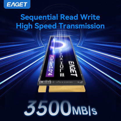 EAGET M.2 NVME SSD, 1TB/512GB/256GB M.2 2280 PCIE 3.0x4 Solid State Drive, Reading Speed up to 3500MB/s, internal Hard Disk For Desktops, Gaming Laptops, And Ultrabooks