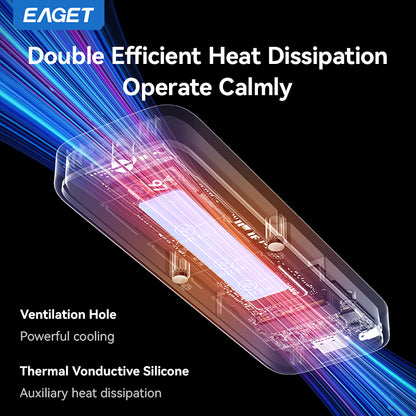 NVME & SATA M.2 SSD Enclosure Adapter, USB 3.2 Gen 2 (10 Gbps) to NVME PCIe SATA M-Key/(B+M) Key SSD External Enclosure Aluminum, Compatible with SSD 2230/2242/2260/2280