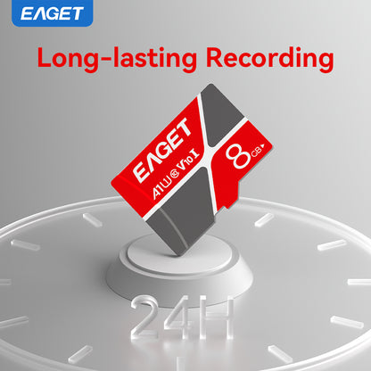 High-Speed Memory Card - Red and Gray, U3 Class 10, 8GB/16GB/32GB/64GB Options - for Smartphones, Tablets and Security Cameras, Device Memory Expansion