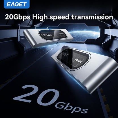 1TB/512GB Solid-State Flash Drive, 20Gbps High Speed Transmission, USB3.2 to Type-C Dual-interface