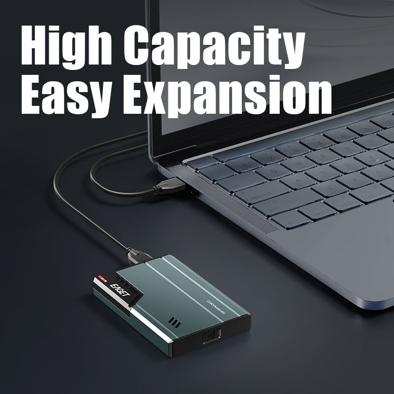 EAGET 500GB/1TB Portable High Speed Mobile Hard Drive, 2.5" USB 3.0 HDD, Computer External Mechanical Hard Drive, Large Storage, Plug And Play, Quick Save Fast Transmission