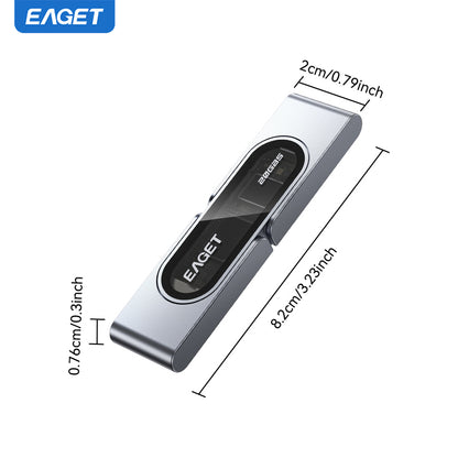 1TB/512GB Solid-State Flash Drive, 20Gbps High Speed Transmission, USB3.2 to Type-C Dual-interface