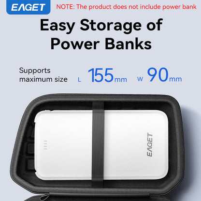 EAGET Hard Portable Storage Box, Shockproof Storage Bag, Large Storage Space, Multiple Protection, Portable Electronic Storage Box, Multi Functional Storage Bag