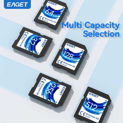 Extreme SD UHS-I Memory Card, 512GB/256GB/128GB/64GB/32GB, 4K HD Ready, Compatible With Camera, Laptops, High-Speed Data Storage for Photography & Video, Dslr Accessories, Content Creators