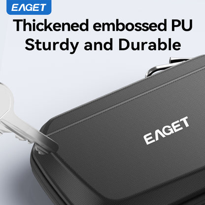 EAGET Hard Portable Storage Box, Shockproof Storage Bag, Large Storage Space, Multiple Protection, Portable Electronic Storage Box, Multi Functional Storage Bag