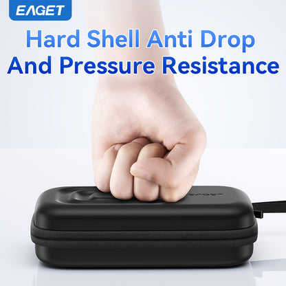 EAGET Hard EVA Portable Storage Box, Shockproof External HDD Storage Bag, Multiple Protection - Office Equipment Cable Organizer, Portable Electronic Storage Box