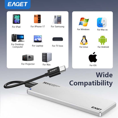 Ultra-thin SSD Enclosure | 6mm Thick, NVMe M.2 Adapter, Supports NVMe Interface Only, USB 3.2 Gen 2 (10 Gbps), Suitable for 2230/ 2242/ 2260/ 2280 Form Factor SSDs, Aluminum Alloy,  without SSD