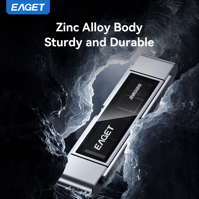 1TB/512GB Solid-State Flash Drive, USB3.2 to Type-C Dual-interface, 20Gbps High Speed Transmission