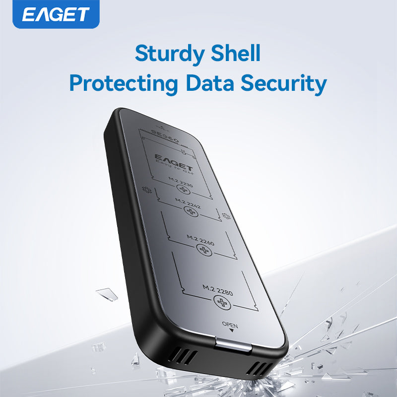 NVME & SATA M.2 SSD Enclosure Adapter, USB 3.2 Gen 2 (10 Gbps) to NVME PCIe SATA M-Key/(B+M) Key SSD External Enclosure Aluminum, Compatible with SSD 2230/2242/2260/2280