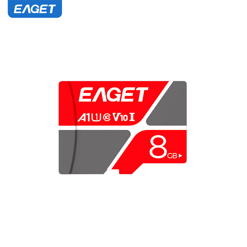 High-Speed Memory Card - Red and Gray, U3 Class 10, 8GB/16GB/32GB/64GB Options - for Smartphones, Tablets and Security Cameras, Device Memory Expansion