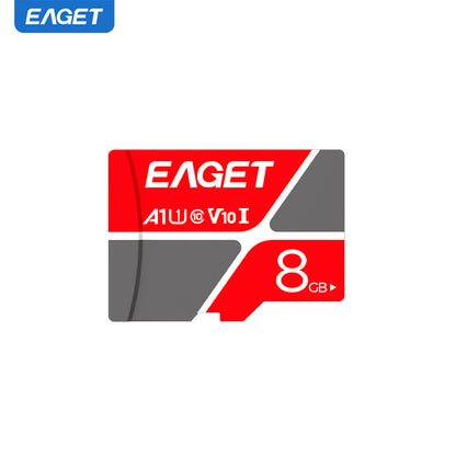 High-Speed Memory Card - Red and Gray, U3 Class 10, 8GB/16GB/32GB/64GB Options - for Smartphones, Tablets and Security Cameras, Device Memory Expansion
