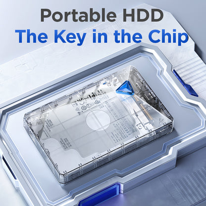 1TB External Hard Disk Drive, Dual Disk Design, 2.5inh Mechanical Hard Drive