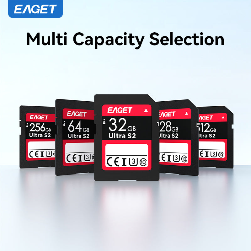 Extreme SD UHS-I Memory Card - C10, U3, SD Card, 32GB/64GB/128GB/256GB/512GB, 4K HD Ready, Dslr Accessories High-Speed Data Storage for Photography & Video