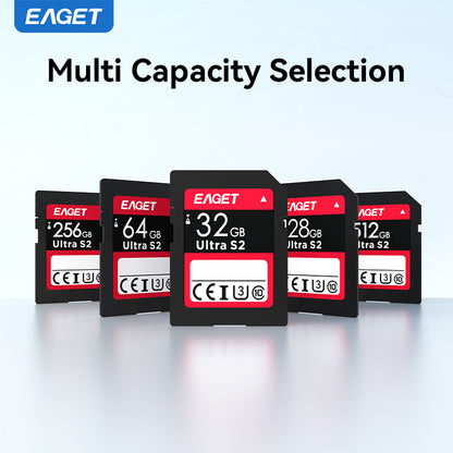 Extreme SD UHS-I Memory Card - C10, U3, SD Card, 32GB/64GB/128GB/256GB/512GB, 4K HD Ready, Dslr Accessories High-Speed Data Storage for Photography & Video