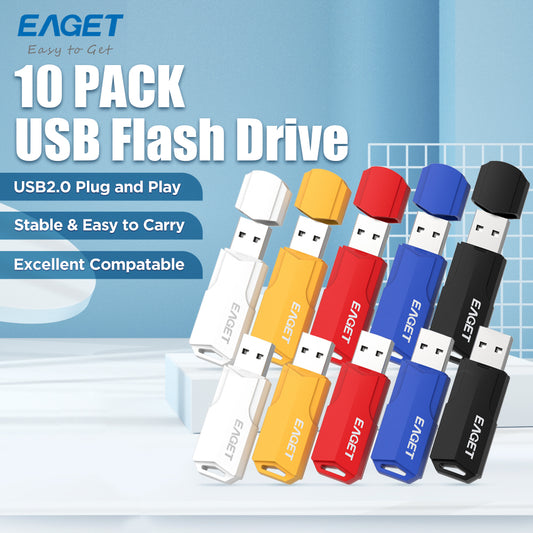 10/5Pack Multicolored USB 2.0 Flash Drive 4GB/8GB/16GB/32GB/64GB Optional Capacity, USB Memory Stick